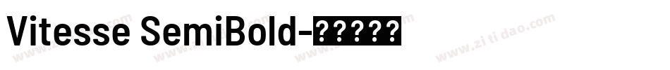 Vitesse SemiBold字体转换